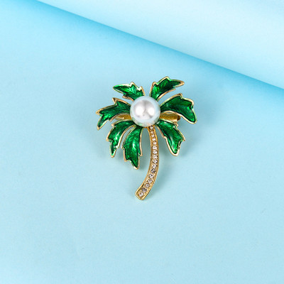 Broșe cu trifoi cu patru foi din sticlă de cristal pentru femei, elegante, cu strasuri complete, corsaj din aliaj de opal verde, pentru femei, broșă, moda