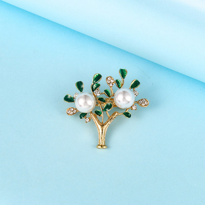 Broșe cu trifoi cu patru foi din sticlă de cristal pentru femei, elegante, cu strasuri complete, corsaj din aliaj de opal verde, pentru femei, broșă, moda