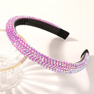 Coreeană Full Bling cu strasuri bentita de designer arc arc nuntă mireasă strălucitoare bentite diamant pentru femei accesorii de păr