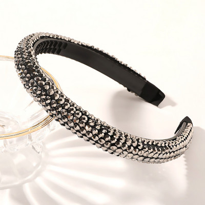 Coreeană Full Bling cu strasuri bentita de designer arc arc nuntă mireasă strălucitoare bentite diamant pentru femei accesorii de păr