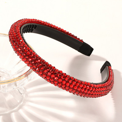 Coreeană Full Bling cu strasuri bentita de designer arc arc nuntă mireasă strălucitoare bentite diamant pentru femei accesorii de păr