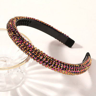 Coreeană Full Bling cu strasuri bentita de designer arc arc nuntă mireasă strălucitoare bentite diamant pentru femei accesorii de păr