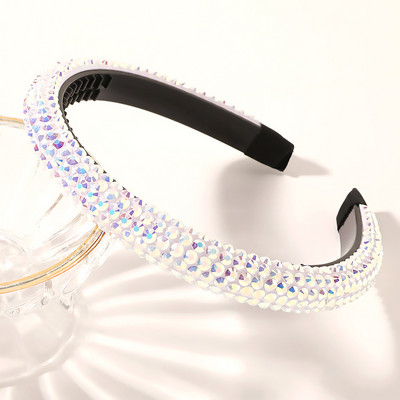 Coreeană Full Bling cu strasuri bentita de designer arc arc nuntă mireasă strălucitoare bentite diamant pentru femei accesorii de păr