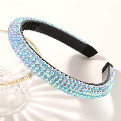 Coreeană Full Bling cu strasuri bentita de designer arc arc nuntă mireasă strălucitoare bentite diamant pentru femei accesorii de păr