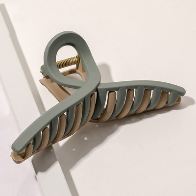 Clip pentru gheare de păr de culoare dublă Suport pentru coadă de cal din rășină coreeană Gheare de păr mari Ace accesorii de păr la modă pentru femei Nou