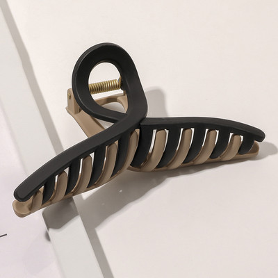 Clip pentru gheare de păr de culoare dublă Suport pentru coadă de cal din rășină coreeană Gheare de păr mari Ace accesorii de păr la modă pentru femei Nou