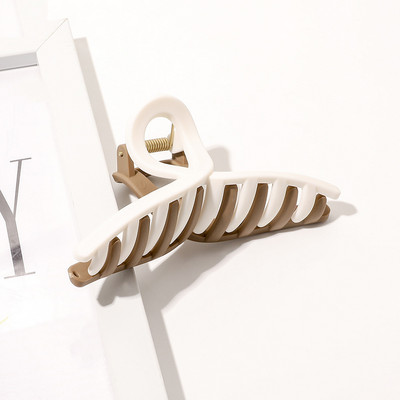 Clip pentru gheare de păr de culoare dublă Suport pentru coadă de cal din rășină coreeană Gheare de păr mari Ace accesorii de păr la modă pentru femei Nou