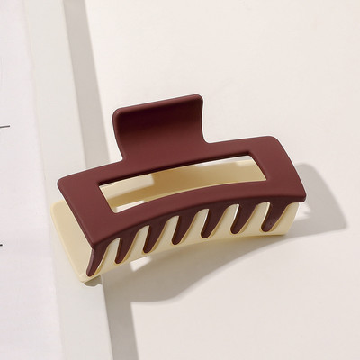 Clip pentru gheare de păr de culoare dublă Suport pentru coadă de cal din rășină coreeană Gheare de păr mari Ace accesorii de păr la modă pentru femei Nou