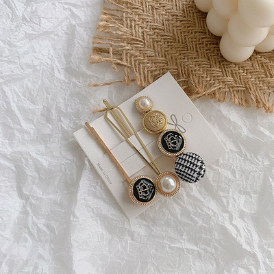 3 ks/balenie zlatých perlových sponiek do vlasov, sponky, kamienkové sponky do vlasov, roztomilé sponky do vlasov, vlasové doplnky pre ženy a dievčatá