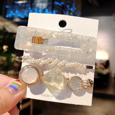 3 ks/balenie zlatých perlových sponiek do vlasov, sponky, kamienkové sponky do vlasov, roztomilé sponky do vlasov, vlasové doplnky pre ženy a dievčatá