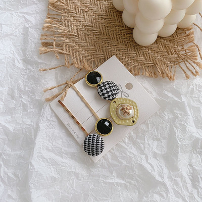 3 ks/balenie zlatých perlových sponiek do vlasov, sponky, kamienkové sponky do vlasov, roztomilé sponky do vlasov, vlasové doplnky pre ženy a dievčatá