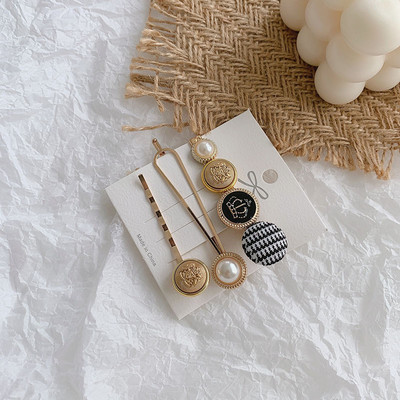 3 ks/balenie zlatých perlových sponiek do vlasov, sponky, kamienkové sponky do vlasov, roztomilé sponky do vlasov, vlasové doplnky pre ženy a dievčatá