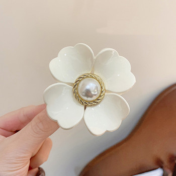 Fashion Big Flower Hair Claws Ακρυλική φουρκέτα Χαριτωμένα κλιπ για τα μαλλιά Μεγάλης γεωμετρίας Καλύμματα κεφαλής για γυναίκες Κορίτσια Κορεάτικα αξεσουάρ μαλλιών