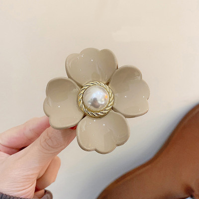 Gheare de păr cu flori mari de modă Agrafe de păr din acrilic Agrafe de păr drăguțe Articole pentru cap cu geometrie mare pentru femei, fete, accesorii de păr coreene