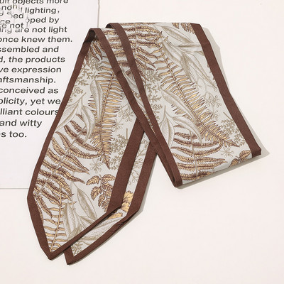 2021 Potlač Bodkovaná saténová dlhá stuha Držiak na cop Šatka Vlasová gumička Gumičky Dámske Dievčenské Hodvábne Kvetinové Čelenky Doplnky Do Vlasov