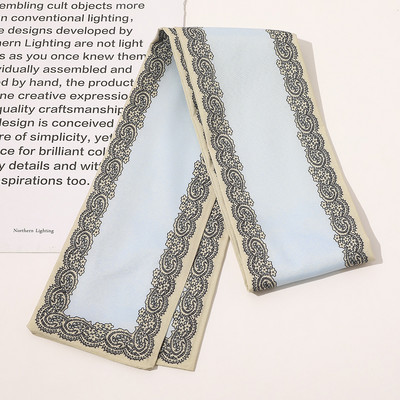 2021 Potlač Bodkovaná saténová dlhá stuha Držiak na cop Šatka Vlasová gumička Gumičky Dámske Dievčenské Hodvábne Kvetinové Čelenky Doplnky Do Vlasov