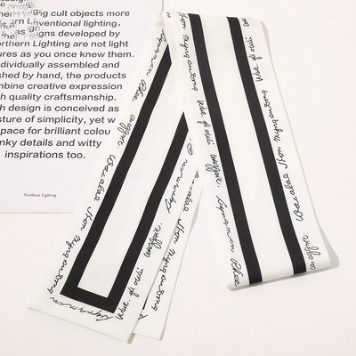 2021 Potlač Bodkovaná saténová dlhá stuha Držiak na cop Šatka Vlasová gumička Gumičky Dámske Dievčenské Hodvábne Kvetinové Čelenky Doplnky Do Vlasov