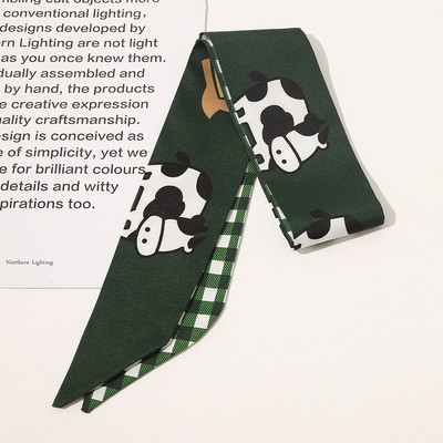 2021 Potlač Bodkovaná saténová dlhá stuha Držiak na cop Šatka Vlasová gumička Gumičky Dámske Dievčenské Hodvábne Kvetinové Čelenky Doplnky Do Vlasov