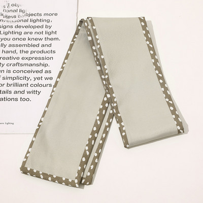 2021 Potlač Bodkovaná saténová dlhá stuha Držiak na cop Šatka Vlasová gumička Gumičky Dámske Dievčenské Hodvábne Kvetinové Čelenky Doplnky Do Vlasov