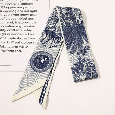 2021 Potlač Bodkovaná saténová dlhá stuha Držiak na cop Šatka Vlasová gumička Gumičky Dámske Dievčenské Hodvábne Kvetinové Čelenky Doplnky Do Vlasov