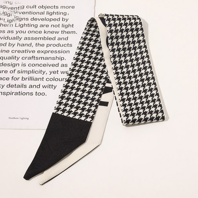 2021 Potlač Bodkovaná saténová dlhá stuha Držiak na cop Šatka Vlasová gumička Gumičky Dámske Dievčenské Hodvábne Kvetinové Čelenky Doplnky Do Vlasov