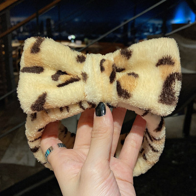 Se spală pe față Suport pentru păr Bentite pentru femei, fete, moale, caldă, fleece de coral, fundă, urechi de animale, bentiță, turban, accesorii de păr la modă