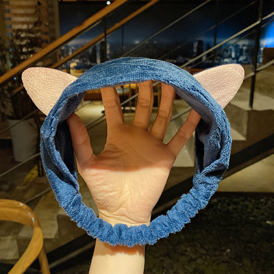 Se spală pe față Suport pentru păr Bentite pentru femei, fete, moale, caldă, fleece de coral, fundă, urechi de animale, bentiță, turban, accesorii de păr la modă