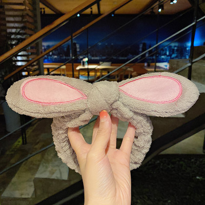 Se spală pe față Suport pentru păr Bentite pentru femei, fete, moale, caldă, fleece de coral, fundă, urechi de animale, bentiță, turban, accesorii de păr la modă