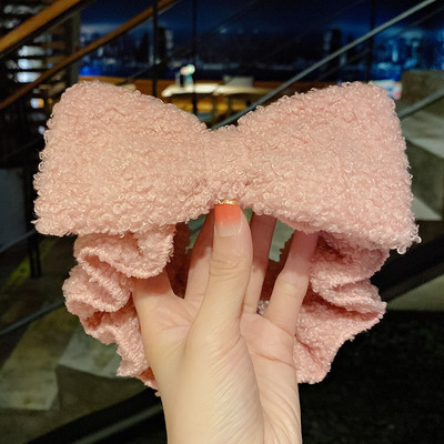 Se spală pe față Suport pentru păr Bentite pentru femei, fete, moale, caldă, fleece de coral, fundă, urechi de animale, bentiță, turban, accesorii de păr la modă