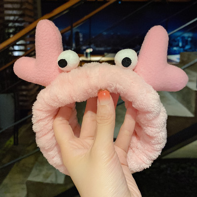 Se spală pe față Suport pentru păr Bentite pentru femei, fete, moale, caldă, fleece de coral, fundă, urechi de animale, bentiță, turban, accesorii de păr la modă