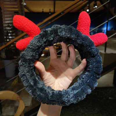 Se spală pe față Suport pentru păr Bentite pentru femei, fete, moale, caldă, fleece de coral, fundă, urechi de animale, bentiță, turban, accesorii de păr la modă