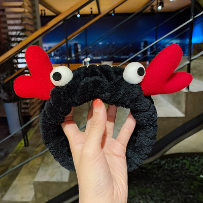 Se spală pe față Suport pentru păr Bentite pentru femei, fete, moale, caldă, fleece de coral, fundă, urechi de animale, bentiță, turban, accesorii de păr la modă