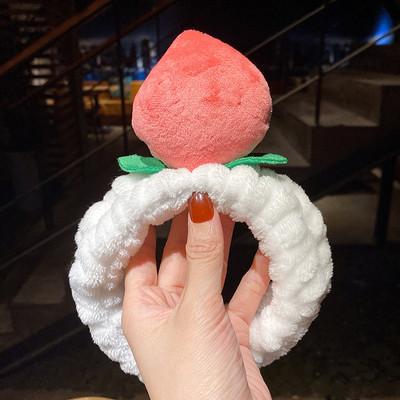 Se spală pe față Suport pentru păr Bentite pentru femei, fete, moale, caldă, fleece de coral, fundă, urechi de animale, bentiță, turban, accesorii de păr la modă