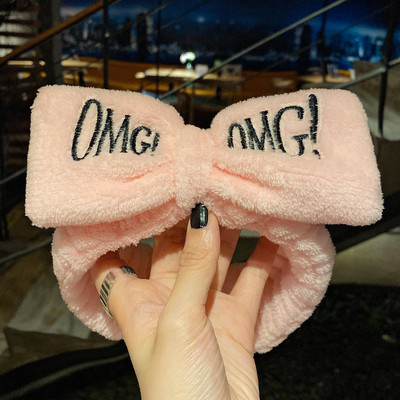 Se spală pe față Suport pentru păr Bentite pentru femei, fete, moale, caldă, fleece de coral, fundă, urechi de animale, bentiță, turban, accesorii de păr la modă