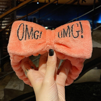 Se spală pe față Suport pentru păr Bentite pentru femei, fete, moale, caldă, fleece de coral, fundă, urechi de animale, bentiță, turban, accesorii de păr la modă