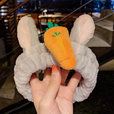 Se spală pe față Suport pentru păr Bentite pentru femei, fete, moale, caldă, fleece de coral, fundă, urechi de animale, bentiță, turban, accesorii de păr la modă