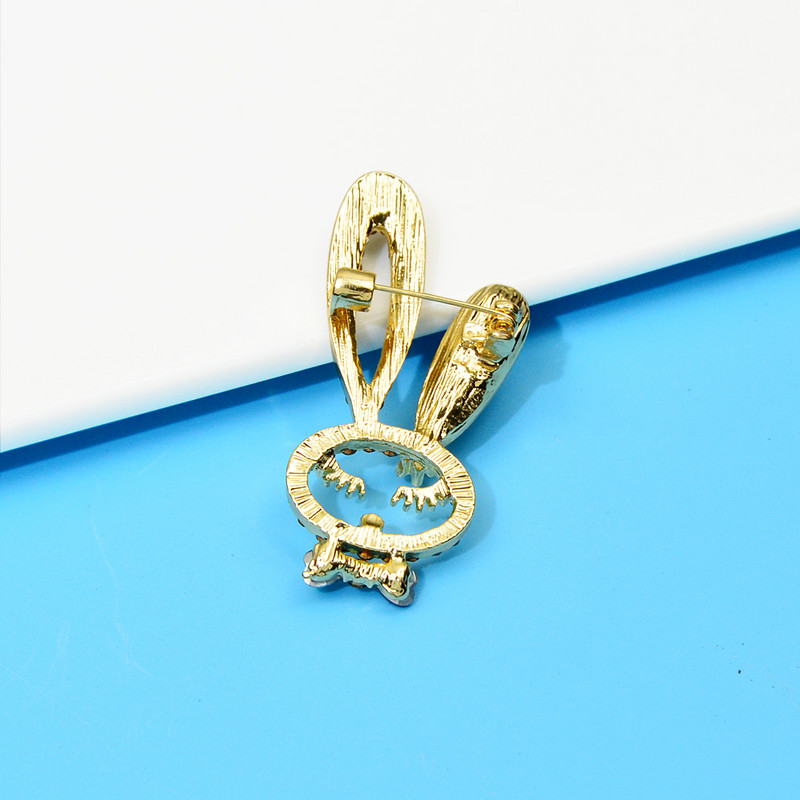 CINDY XIANG broșe cu strass drăguț iepure pentru femei, design animal de modă, 4 culori disponibile, material din aliaj drăguț