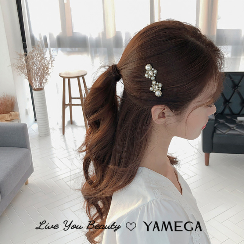 Bijuterii de păr cu strasuri de epocă de lux Accesorii Ace de păr perle Piesă pentru cap de nuntă din aur Agrafe de păr de cristal pentru femei fete