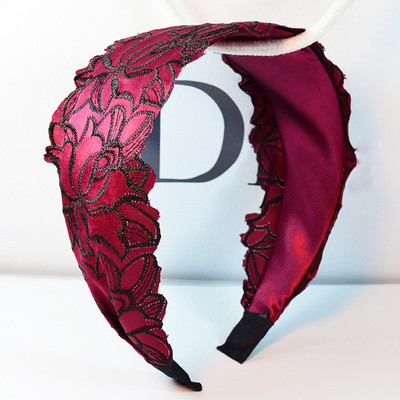 Retro pitsist juuksepaelad lai turban juuksepael Heegeldatud tikandid lint juuksepael rõngaspaelad peapael naistele juuste aksessuaarid Uus