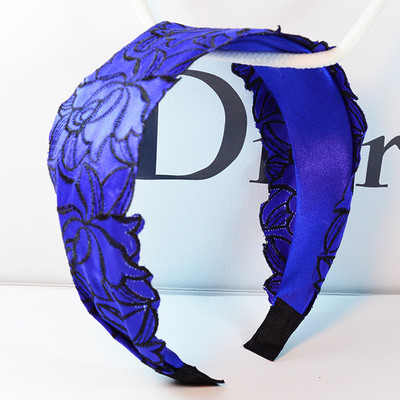 Retro pitsist juuksepaelad lai turban juuksepael Heegeldatud tikandid lint juuksepael rõngaspaelad peapael naistele juuste aksessuaarid Uus