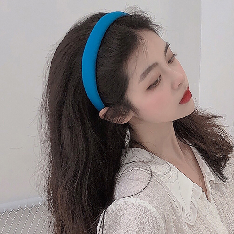 Benzite de păr din burete de culoare bomboană pentru femei, fete, accesorii de păr, curea de păr dulce, benzile de designer, suport pentru benzile pentru machiaj sport, benzile pentru cap
