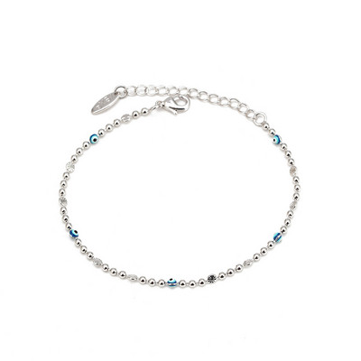 Lucky Eye Blue Turc Evil Eye gleznă aur argint culoare mărgele lant picior gleznă brăţară reglabilă pentru femei fete bijuterii BD319