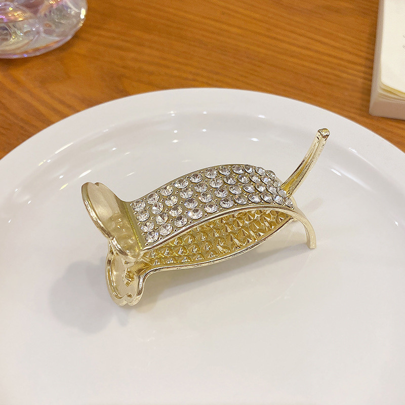 Perle Strasuri Metal Auriu Agrafă de păr Diamond Agrafe Suport pentru coadă de cal Ace pentru gheare de păr Ace de nuntă Coreeană Accesorii de bijuterii de păr