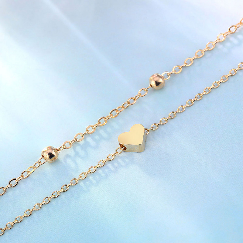 IPARAM gleznă pentru femei Boemia în straturi gleznă inimă gleznă de vară pentru plajă gleznă pe picior brățări glezne pentru femei lanț pentru picioare