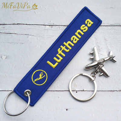 MiFaViPa Fashion Trinket Breloc Pilot Porte Woven Flight Crew Gift Breloc Aviație cu 1 PC Metal Avion Breloc Cessna