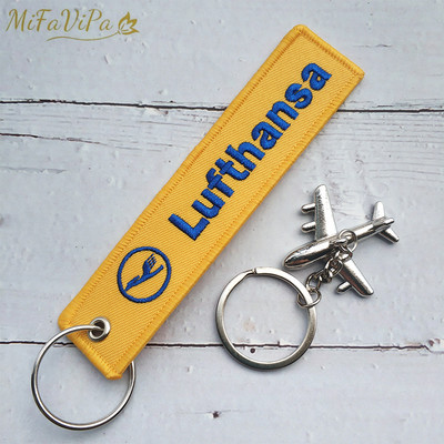 MiFaViPa Fashion Trinket Breloc Pilot Porte Woven Flight Crew Gift Breloc Aviație cu 1 PC Metal Avion Breloc Cessna