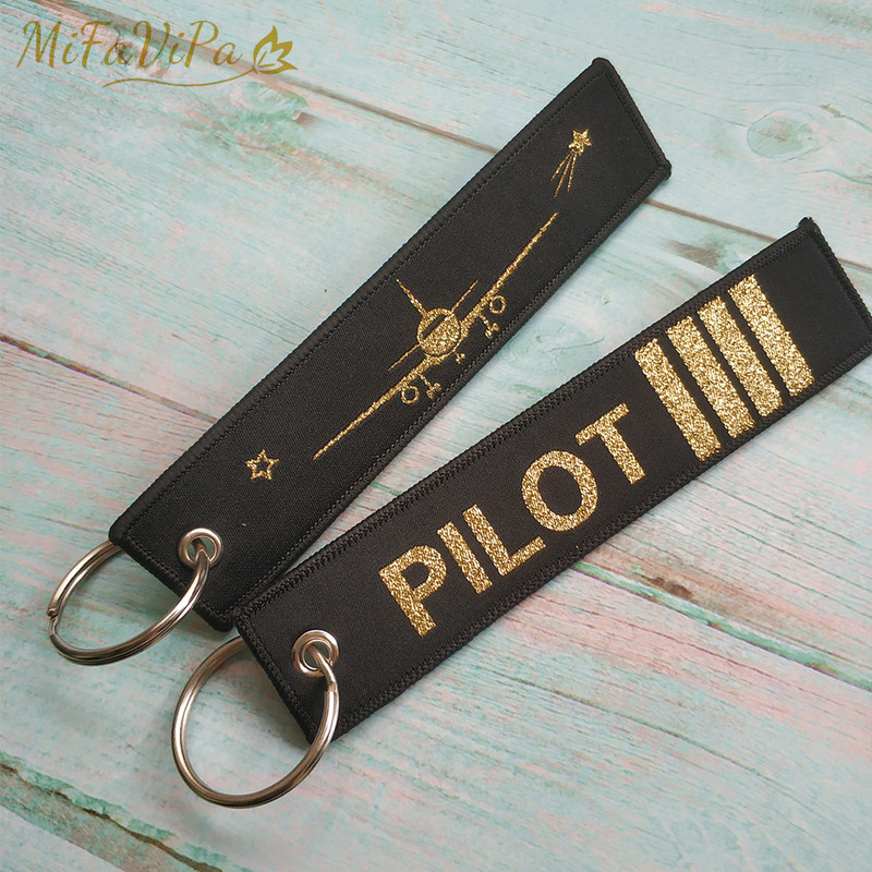 MiFaViPa Fashion Trinket Breloc Pilot Porte Woven Flight Crew Gift Breloc Aviație cu 1 PC Metal Avion Breloc Cessna