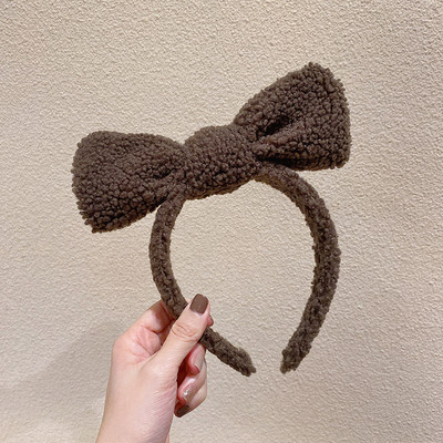 Fleece de culoare solidă Benzite de păr pentru fete Spală pe față Bențite minunate Cercuri Benzi pentru machiaj de modă coreeană Accesorii pentru păr