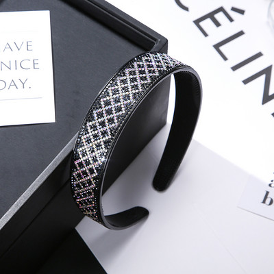 Nové kamienkové čelenky pre ženy, čierne, protišmykové, s mašľou do vlasov, dievčenské, čelenky, dámske módne pokrývky hlavy, vlasové doplnky