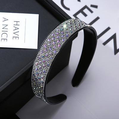 Nové kamienkové čelenky pre ženy, čierne, protišmykové, s mašľou do vlasov, dievčenské, čelenky, dámske módne pokrývky hlavy, vlasové doplnky